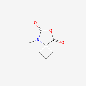molecular formula C7H9NO3 B2618321 5-Methyl-7-oxa-5-azaspiro[3.4]octane-6,8-dione CAS No. 1909325-90-1