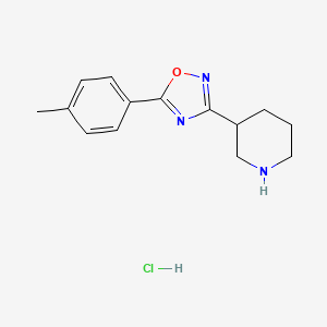 3-[5-(4-Methylphenyl)-1,2,4-oxadiazol-3-yl]piperidine hydrochloride