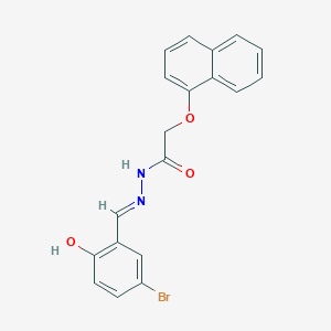 (E)-N'-(5-bromo-2-hydroxybenzylidene)-2-(naphthalen-1-yloxy)acetohydrazide
