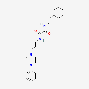 N1-(2-(cyclohex-1-en-1-yl)ethyl)-N2-(3-(4-phenylpiperazin-1-yl)propyl)oxalamide