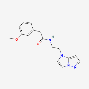 N-(2-(1H-imidazo[1,2-b]pyrazol-1-yl)ethyl)-2-(3-methoxyphenyl)acetamide
