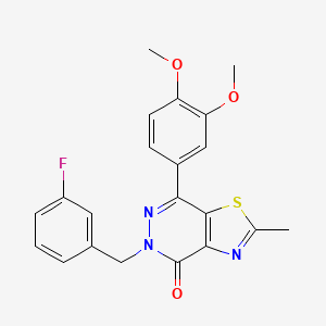 7-(3,4-dimethoxyphenyl)-5-(3-fluorobenzyl)-2-methylthiazolo[4,5-d]pyridazin-4(5H)-one