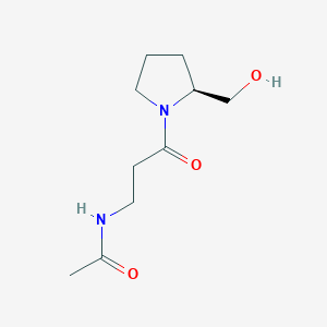N-[3-[(2S)-2-(Hydroxymethyl)pyrrolidin-1-yl]-3-oxopropyl]acetamide