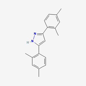 molecular formula C19H20N2 B2618364 3,5-bis(2,4-dimethylphenyl)-1H-pyrazole CAS No. 1187632-16-1