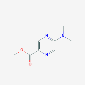 2-Pyrazinecarboxylic acid, 5-(dimethylamino)-, methyl ester