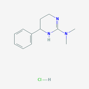 N,N-Dimethyl-6-phenyl-1,4,5,6-tetrahydropyrimidin-2-amine;hydrochloride