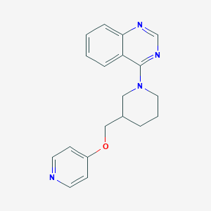 4-[3-(Pyridin-4-yloxymethyl)piperidin-1-yl]quinazoline