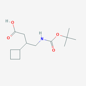 4-((tert-Butoxycarbonyl)amino)-3-cyclobutylbutanoic acid