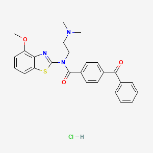 4-benzoyl-N-(2-(dimethylamino)ethyl)-N-(4-methoxybenzo[d]thiazol-2-yl)benzamide hydrochloride