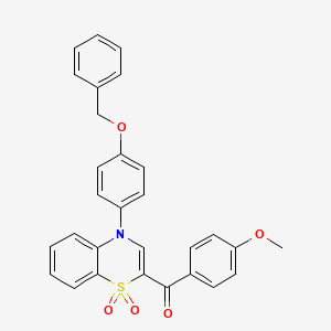 4-[4-(benzyloxy)phenyl]-2-(4-methoxybenzoyl)-1lambda~6~,4-benzothiazine-1,1(4H)-dione