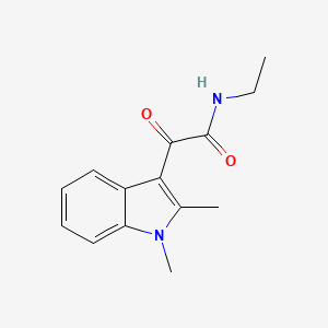 molecular formula C14H16N2O2 B2618409 2-(1,2-dimethyl-1H-indol-3-yl)-N-ethyl-2-oxoacetamide CAS No. 862814-27-5