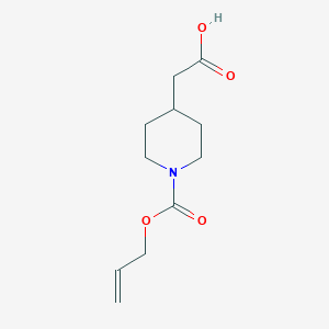 2-{1-[(Prop-2-en-1-yloxy)carbonyl]piperidin-4-yl}acetic acid