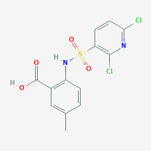 2-(2,6-Dichloropyridine-3-sulfonamido)-5-methylbenzoic acid