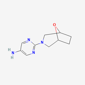 2-(8-Oxa-3-azabicyclo[3.2.1]octan-3-yl)pyrimidin-5-amine