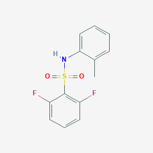 molecular formula C13H11F2NO2S B261842 2,6-difluoro-N-(2-methylphenyl)benzenesulfonamide 