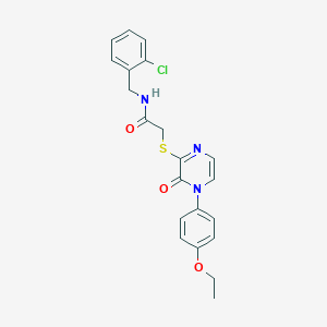 N-(2-chlorobenzyl)-2-((4-(4-ethoxyphenyl)-3-oxo-3,4-dihydropyrazin-2-yl)thio)acetamide