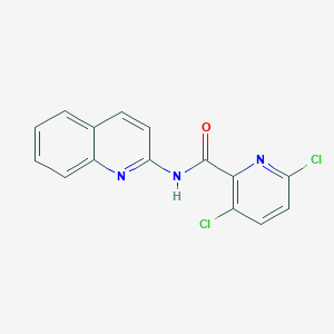 molecular formula C15H9Cl2N3O B2618445 3,6-dichloro-N-(quinolin-2-yl)pyridine-2-carboxamide CAS No. 1222998-23-3