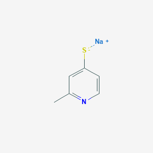 molecular formula C6H6NNaS B2618453 Sodium 2-methylpyridine-4-thiolate CAS No. 2155853-07-7