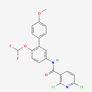2,6-dichloro-N-[6-(difluoromethoxy)-4'-methoxy-[1,1'-biphenyl]-3-yl]pyridine-3-carboxamide
