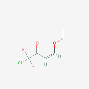 molecular formula C6H7ClF2O2 B2618507 (3Z)-1-chloro-4-ethoxy-1,1-difluorobut-3-en-2-one CAS No. 131153-94-1
