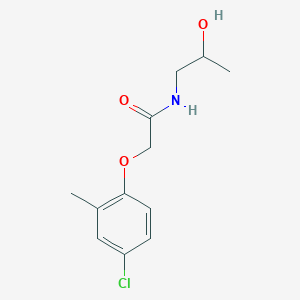 molecular formula C12H16ClNO3 B261852 2-(4-chloro-2-methylphenoxy)-N-(2-hydroxypropyl)acetamide 