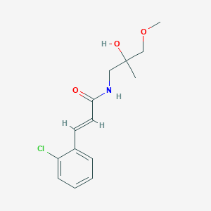(E)-3-(2-chlorophenyl)-N-(2-hydroxy-3-methoxy-2-methylpropyl)acrylamide