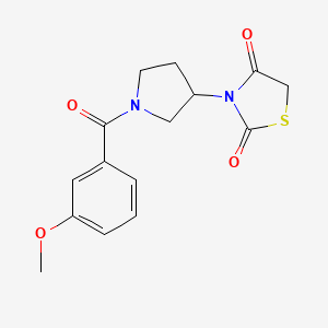 3-(1-(3-Methoxybenzoyl)pyrrolidin-3-yl)thiazolidine-2,4-dione