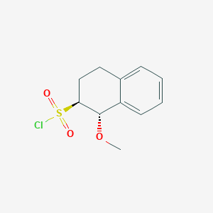 molecular formula C11H13ClO3S B2618539 (1S,2S)-1-Methoxy-1,2,3,4-tetrahydronaphthalene-2-sulfonyl chloride CAS No. 2126144-85-0