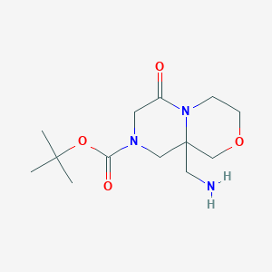 Tert-butyl 9a-(aminomethyl)-6-oxo-3,4,7,9-tetrahydro-1H-pyrazino[2,1-c][1,4]oxazine-8-carboxylate