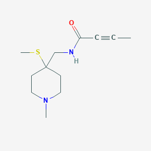 N-[(1-Methyl-4-methylsulfanylpiperidin-4-yl)methyl]but-2-ynamide