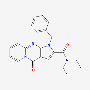 1-benzyl-N,N-diethyl-4-oxo-1,4-dihydropyrido[1,2-a]pyrrolo[2,3-d]pyrimidine-2-carboxamide