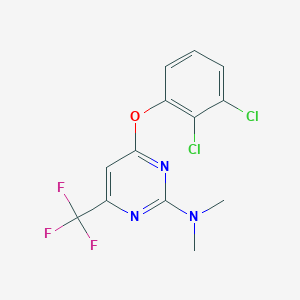 4-(2,3-dichlorophenoxy)-N,N-dimethyl-6-(trifluoromethyl)pyrimidin-2-amine