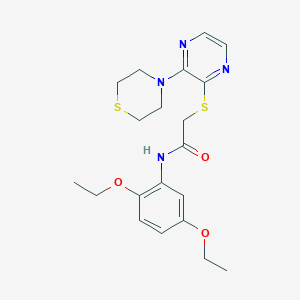 1-(5-{[4-(4-Methoxyphenyl)piperazin-1-yl]carbonyl}-4-methyl-1,3-thiazol-2-yl)pyrrolidin-2-one