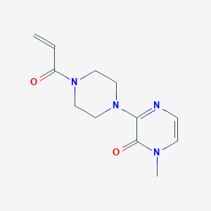 1-Methyl-3-(4-prop-2-enoylpiperazin-1-yl)pyrazin-2-one