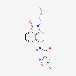 molecular formula C20H19N3O3 B2618569 N-(1-丁基-2-氧代-1,2-二氢苯并[cd]吲哚-6-基)-5-甲基异噁唑-3-甲酰胺 CAS No. 955753-77-2