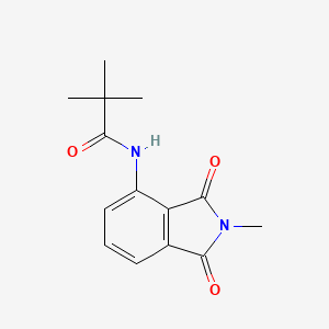 molecular formula C14H16N2O3 B2618591 N-(2-甲基-1,3-二氧代异吲哚啉-4-基)叔丁酰胺 CAS No. 683231-63-2