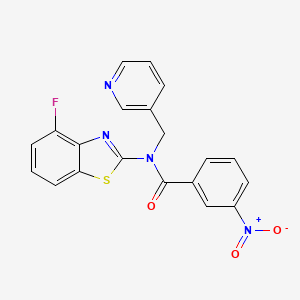 N-(4-fluorobenzo[d]thiazol-2-yl)-3-nitro-N-(pyridin-3-ylmethyl)benzamide