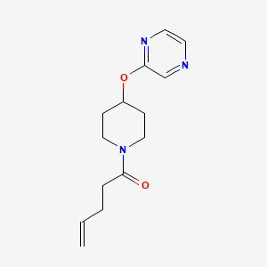 1-(4-(Pyrazin-2-yloxy)piperidin-1-yl)pent-4-en-1-one