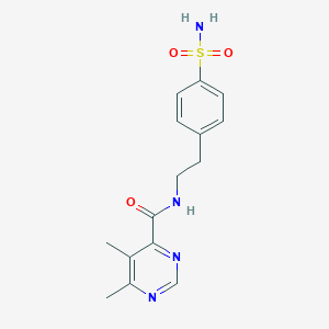 5,6-Dimethyl-N-[2-(4-sulfamoylphenyl)ethyl]pyrimidine-4-carboxamide
