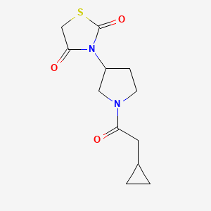 3-(1-(2-Cyclopropylacetyl)pyrrolidin-3-yl)thiazolidine-2,4-dione