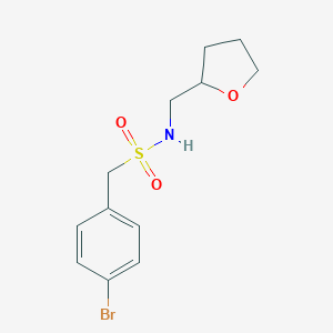 (4-bromophenyl)-N-(tetrahydro-2-furanylmethyl)methanesulfonamide