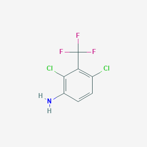 molecular formula C7H4Cl2F3N B2618610 2,4-Dichloro-3-(trifluoromethyl)aniline CAS No. 1804908-04-0