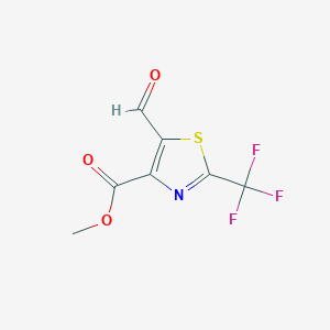 B2618612 Methyl 5-formyl-2-(trifluoromethyl)-1,3-thiazole-4-carboxylate CAS No. 2248294-00-8
