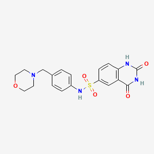 N-(4-(morpholinomethyl)phenyl)-2,4-dioxo-1,2,3,4-tetrahydroquinazoline-6-sulfonamide