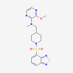N-[[1-(2,1,3-Benzothiadiazol-4-ylsulfonyl)piperidin-4-yl]methyl]-3-methoxy-N-methylpyrazin-2-amine