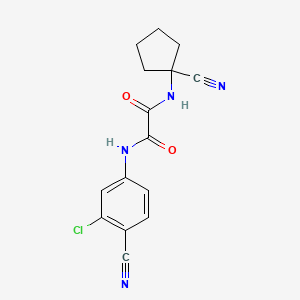 N'-(3-chloro-4-cyanophenyl)-N-(1-cyanocyclopentyl)ethanediamide