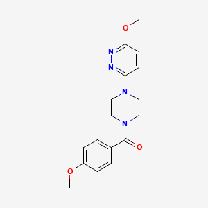 (4-Methoxyphenyl)(4-(6-methoxypyridazin-3-yl)piperazin-1-yl)methanone