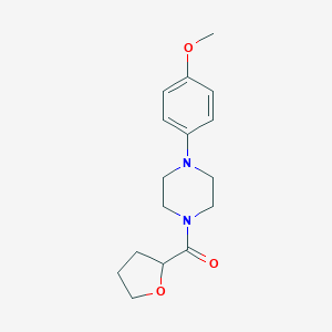 molecular formula C16H22N2O3 B261864 1-(4-Methoxyphenyl)-4-(oxolane-2-carbonyl)piperazine 