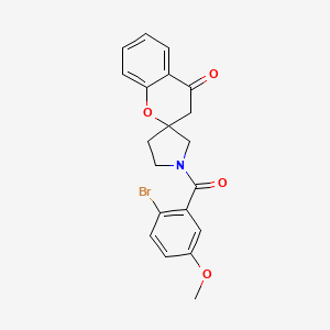 1'-(2-Bromo-5-methoxybenzoyl)spiro[chroman-2,3'-pyrrolidin]-4-one