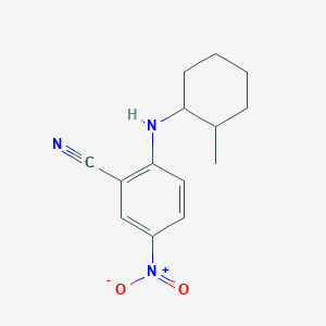 2-[(2-Methylcyclohexyl)amino]-5-nitrobenzonitrile